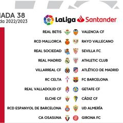 Ya se conocen los horarios de las dos últimas jornadas de LaLiga