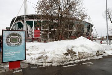 Alrededores del estadio del Lokomotiv de Moscú.
