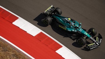 Fernando Alonso (Aston Martin AMR25). Austin, Estados Unidos. F1 2025.