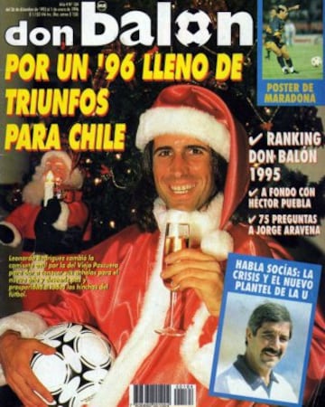 Los deportistas en las históricas portadas de navidad