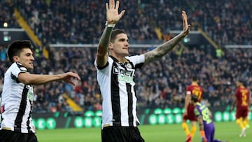 De Paul, nuevo fichaje del Atlético, con Udinese en 2018.