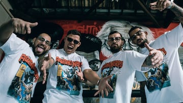 El grupo de peleadores brasileños formado por Jean Silva, Caio Borralho, Mauricio Ruffy y Carlos Prates.