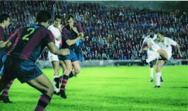 Fue en la ida de la Copa de Ferias. Tres goles de Guillot, dos de Nando Yosu y uno de Héctor Núñez. El Valencia desnudó al Barça con un equipo formado por Zamora, Piquer, Quincoces, Mestre, Sastre, Chicao, Héctor Núñez, Ribelles, Waldo, Guillot y Yosu. Los azulgrana no tuvieron ninguna opción en el partido de vuelta. El Valencia celebró el título en el césped del Camp Nou
