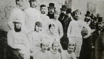 La plantilla del Sheffield FC, el club más antiguo de la historia del fútbol mundial.