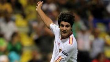<b>GOLEADOR. </b>Morata hizo un hat-trick ante el meta Peric.