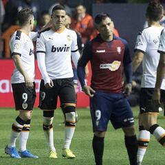 Rodrigo ha visto seis rojas con
el Valencia, dos de Jaime Latre