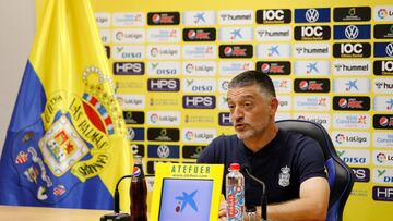 28/10/22 FUTBOL SEGUNDA DIVISION 
PARTIDO UD LAS PALMAS Rueda de prensa de Garcia Pimienta