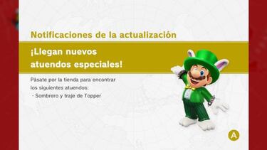 Super Mario Odyssey recibe el traje y sombrero de Tropper
