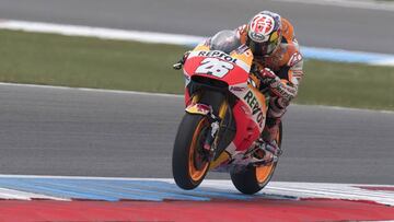 Dani Pedrosa con la Honda en Assen.