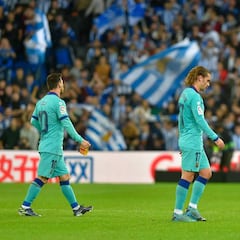 El Barça salió trasquilado: perdió en posesión y pases ante la Real