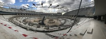 Las imágenes de las obras del Wanda Metropolitano