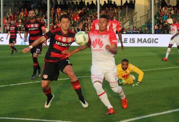 Chicharito, en la Florida Cup ante Santa Fe.