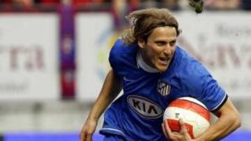 Diego Forlán con el Atlético de Madrid