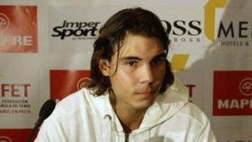 <strong>BAJA FUNDAMENTAL.</strong> Rafa Nadal no podrá finalmente estar junto al resto del equipo español en la final de la Copa Davis en Mar de Plata.