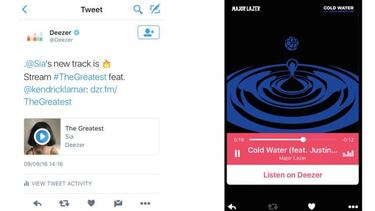 Twitter y Deezer te descubrirán nuevas canciones