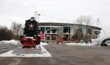 Alrededores del estadio del Lokomotiv de Moscú.
