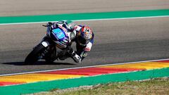 GRAF127. ALCA&Ntilde;IZ (TERUEL), 23/09/2018.- El piloto espa&ntilde;ol Jorge Martin (Del Conca Gresini Moto3), durante las primeras vueltas del Gran Premio Movistar Arag&oacute;n de Moto3 disputado hoy en el circuito Motorland de Alca&ntilde;iz (Teruel).