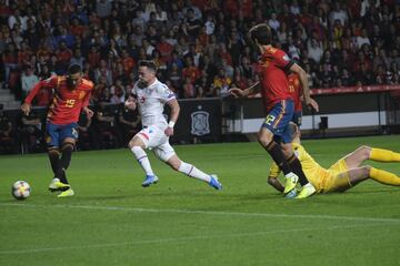 1-0. Rodrigo Moreno marcó el primer gol.