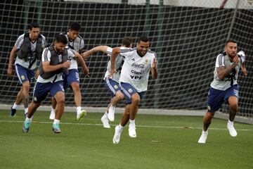 Barcelona 05 Junio 2018, EspaÃ±a
Entrenamiento de la Seleccion Argentina en el predio del Barcelona, Joan Gamper.

Foto Ortiz Gustavo
