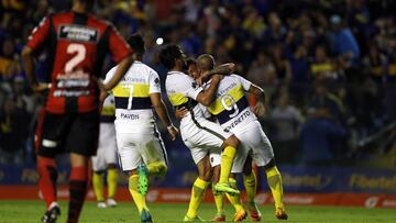 Buenos Aires, 16 de abril 2017
 Boca Juniors vs Patronato por la Fecha 20 del Torneo Argentino, en La Bombonera
 Gol y festejos de Gol  Dario Benedetto de Boca Juniors
 Foto Ortiz Gustavo
 