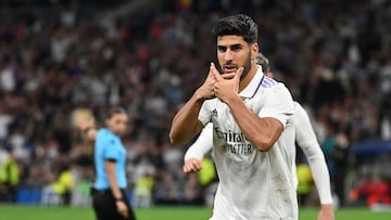 Asensio celebra su gol al Celtic.