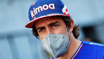 Fernando Alonso (Alpine). Monza, Italia. F1 2021.