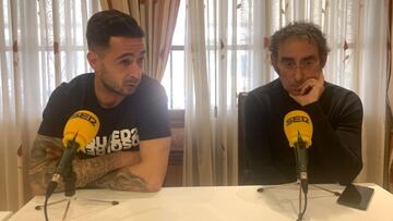Sergio León e Iturralde González, en la tertulia de la SER desde el Mesón Casa Pedro.