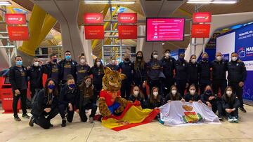 01/12/20 VIAJE SALIDA AEROPUERTO  Selecci&oacute;n femenina camino de Dinamarca para el Europeo. 
 Foto: RFEBM
 
 