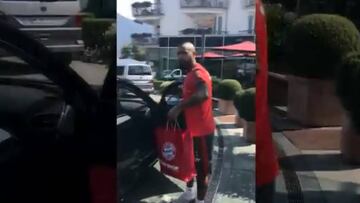 Así fue el momento en que Vidal dejó la concentración del Bayern