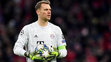 Neuer, en un partido con el Bayern.