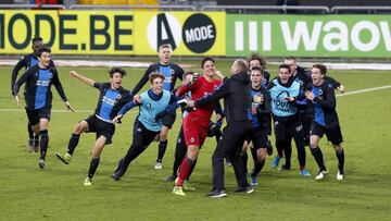 El Madrid, a octavos pese al 2-2 y el gol del portero del Brujas