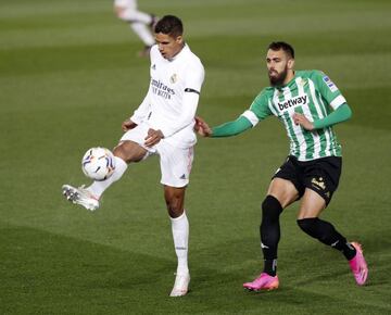 Varane in action against Real Betis at the weekend.