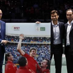 Ferrer, homenajeado por su trayectoria en la Davis