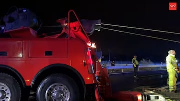 Muere un camionero tras volcar en la A-1 a la altura de Madrid