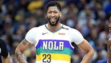 Anthony Davis, en un partido con los Pelicans