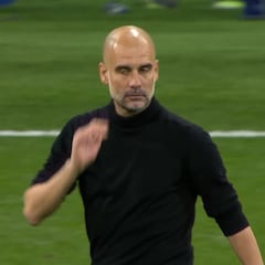 La imagen más buscada no defrauda: la cara de Guardiola al final es oro para el merengue