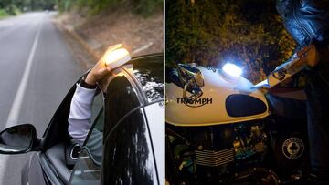 Así es la luz de emergencia para el coche que va a sustituir a los triángulos de señalización