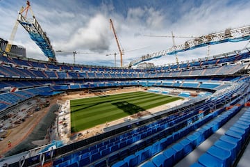 Continúan las obras de remodelación del Bernabéu