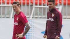 21/03/17
 ENTRENAMIENTO DEL ATLETICO DE MADRID
 DIEGO PABLO SIMEONE Y FERNANDO TORRES