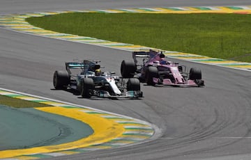 Lewis Hamilton y Sergio Perez