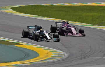  Lewis Hamilton y Sergio Perez