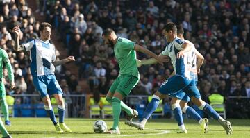 Varane anotó, a pase de Benzema, el 1-0.