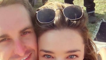 Evan Spiegel y Miranda Kerr. Imagen: Instagram