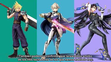 Bayonetta, Cloud y Corrin tendrán figuras Amiibo