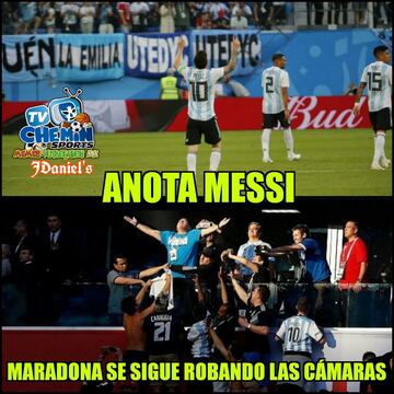 Los memes de la agonía de Argentina y el show de Maradona