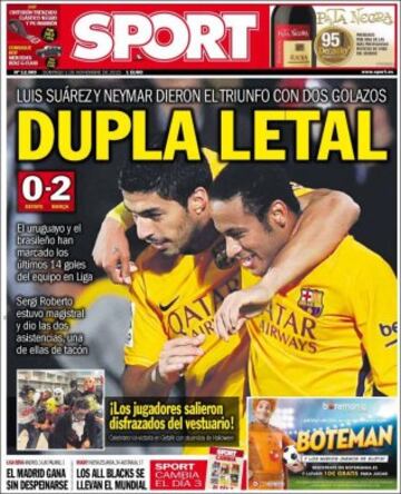 Portadas de la prensa mundial