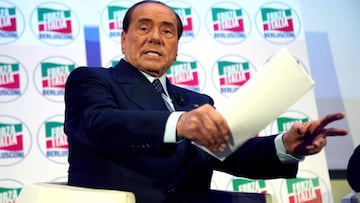 El expresidente italiano del Mil&aacute;n, Silvio Berlusconi.