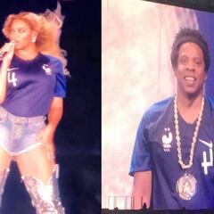 Beyoncé y Jay Z celebran la victoria de Francia con la camiseta de Varane