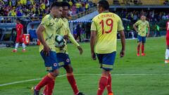 Falcao, Muriel y Cauadrado con la Selecci&oacute;n