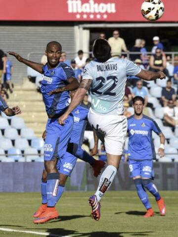 Getafe-Eibar.
Raúl Navas y Babacar Diawara.